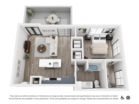 a 1 bedroom floor plan | apartments in garland tx